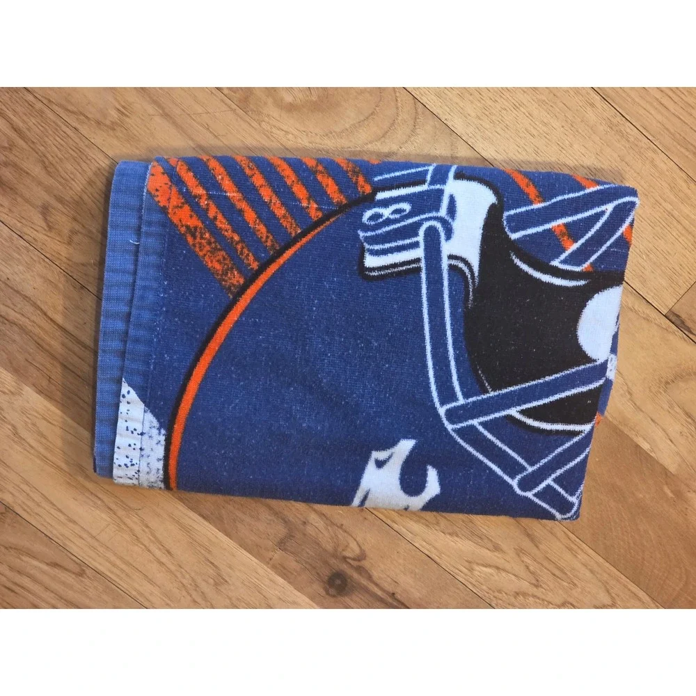 Denver Broncos Beach Towel NFL The Northwest Company Navy Blue Orange 26x52
